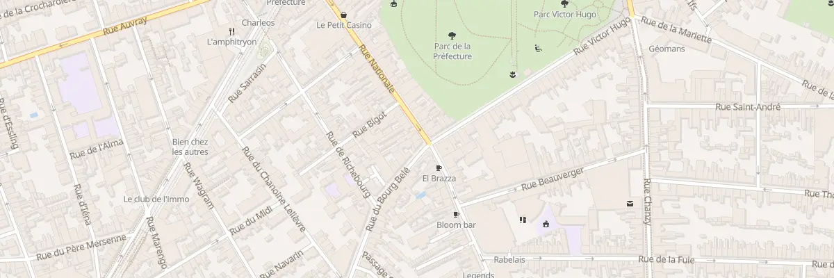 Plan du 52 Rue Nationale au Mans