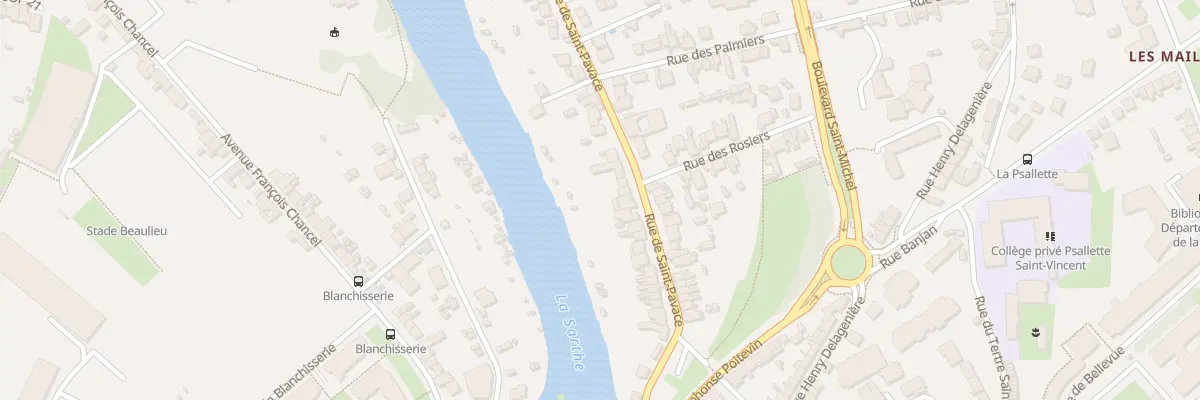 Plan du 45 Rue de Saint Pavace au Mans