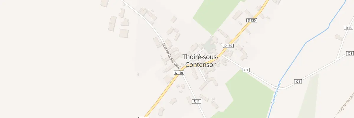 Plan du 1 Rue de la Mousse à Thoiré-sous-Contensor
