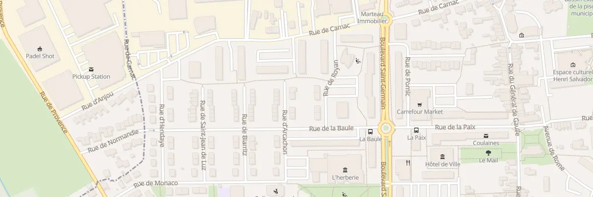 Plan du 6 Rue d’Arcachon à Coulaines