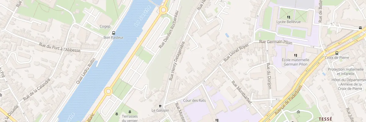 Plan du 14 Rue Henry Delagenière au Mans
