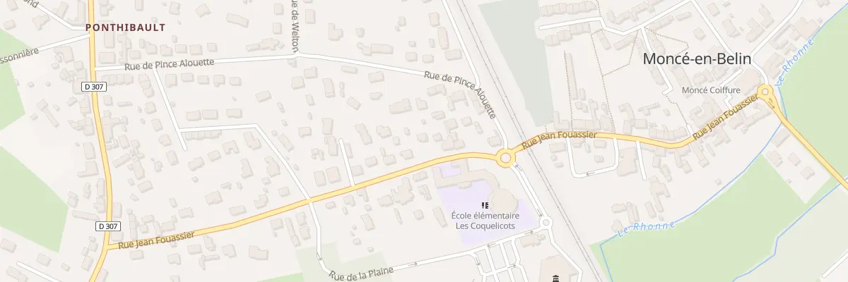 Plan du 29 Rue Jean Fouassier à Moncé-en-Belin