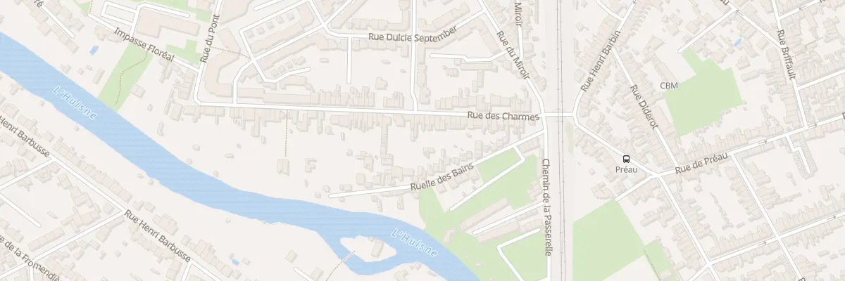 Plan du 39 Rue des Charmes au Mans