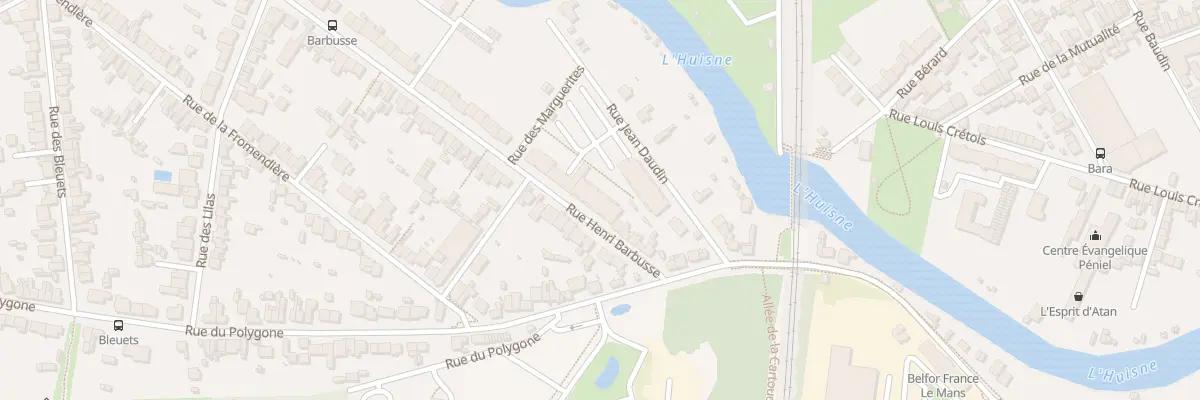 Plan du 245 Rue Henri Barbusse au Mans