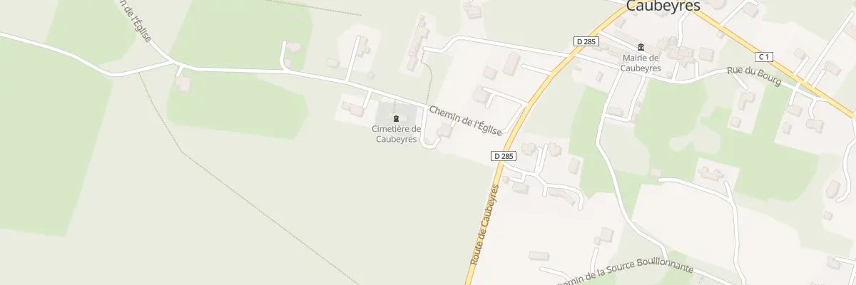 Plan du 121 Che Che de l’Eglise à Caubeyres