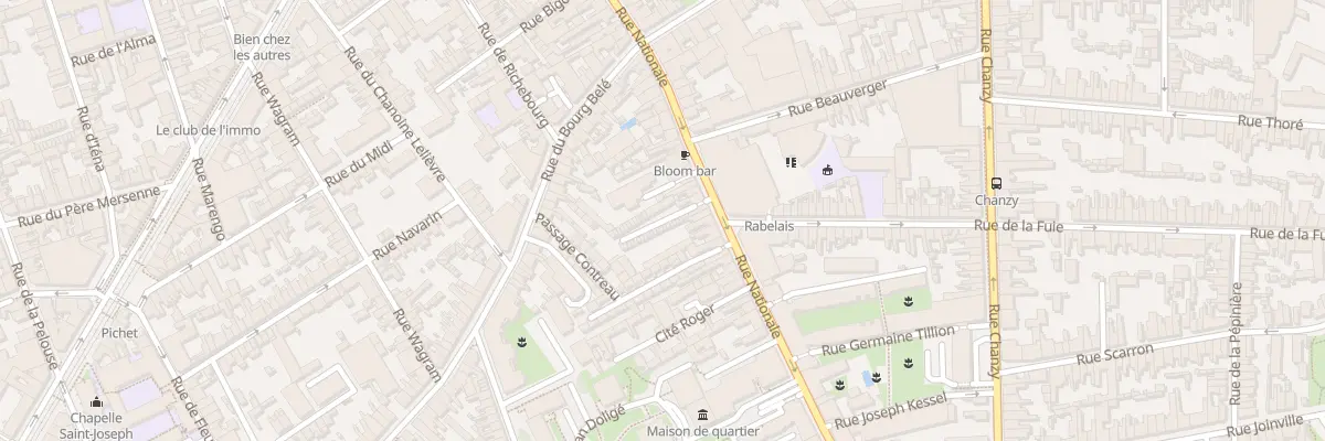 Plan du 90 Rue Nationale au Mans
