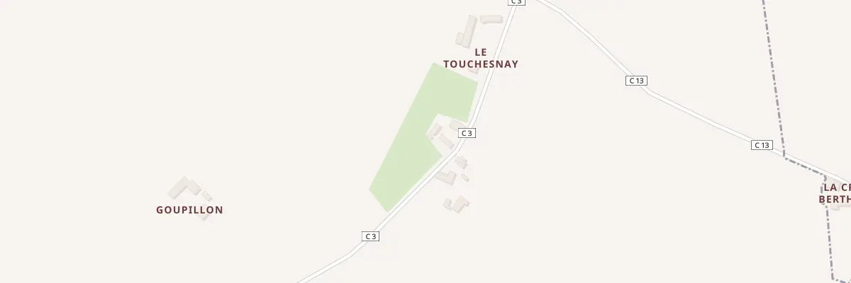 Plan du 1 Touchenay à Teillé