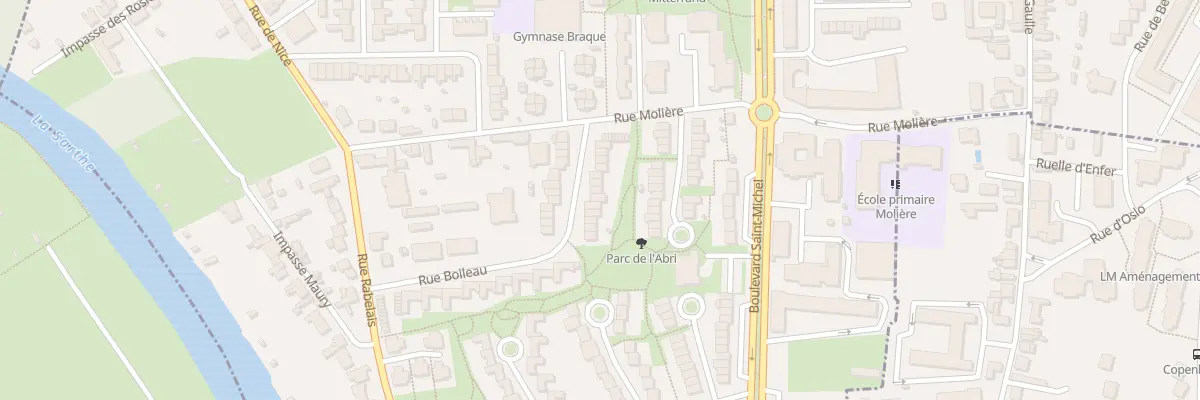Plan du 15 Rue Boileau à Coulaines