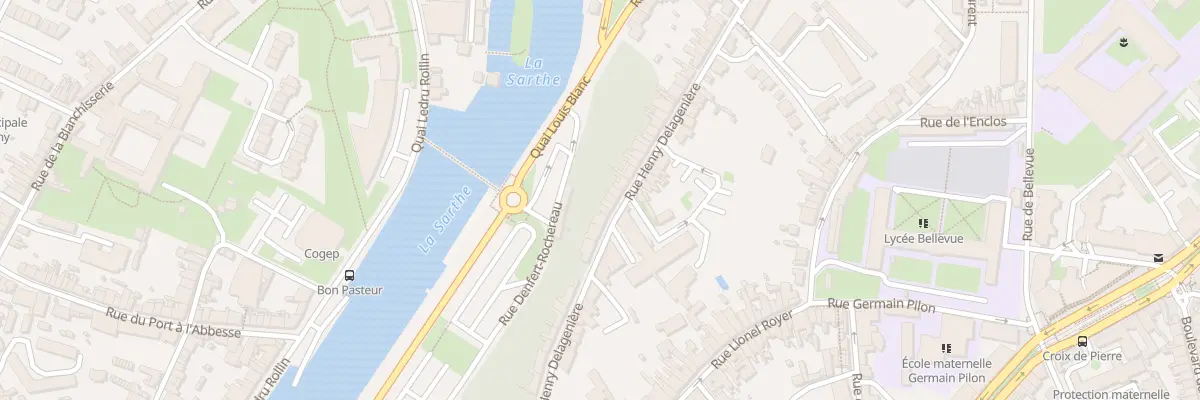Plan du 25 Rue Henry Delagenière au Mans