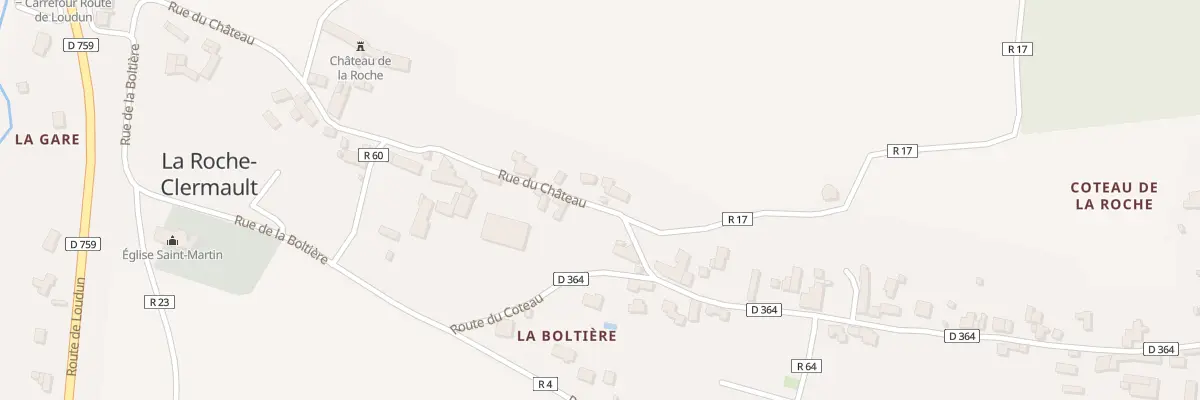 Plan du 11 Rue du Château à La Roche-Clermault