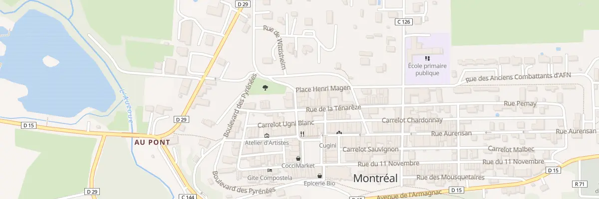 Plan du 1 Rue du Stade à Montréal