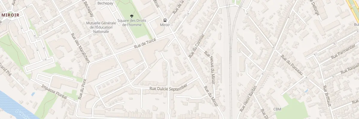 Plan du 124 Rue du Miroir au Mans