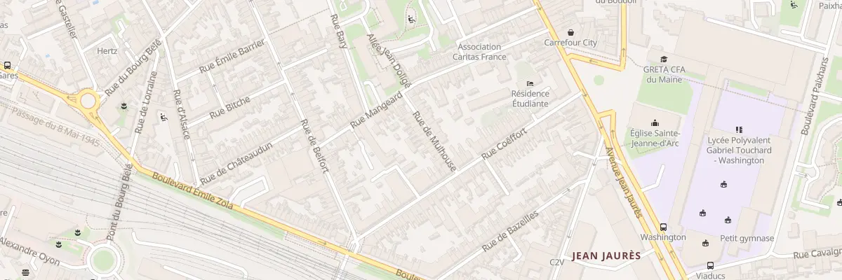 Plan du 18 Rue de Mulhouse au Mans