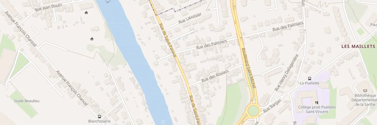 Plan du 58 Rue de Saint Pavace au Mans