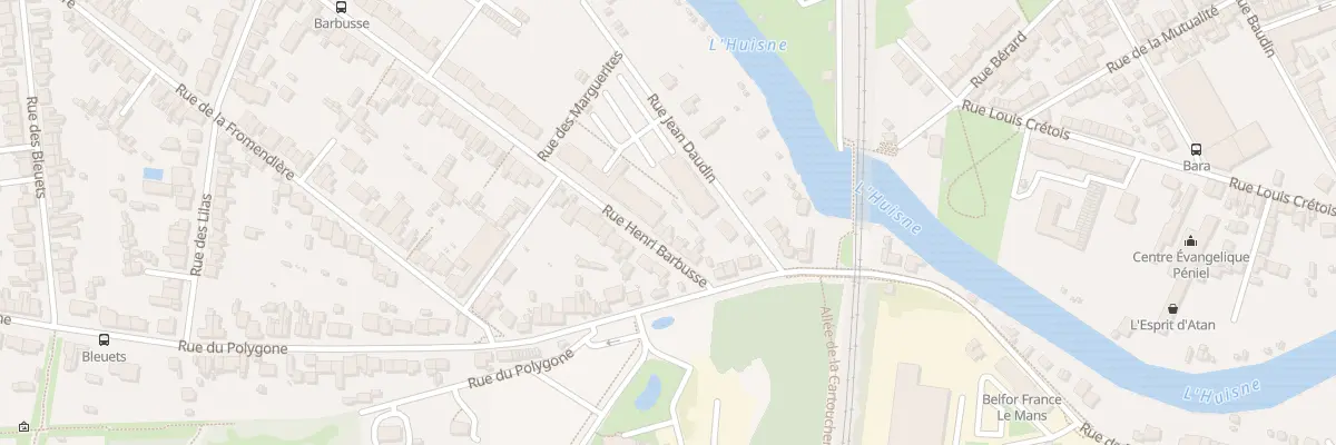 Plan du 247 Rue Henri Barbusse au Mans