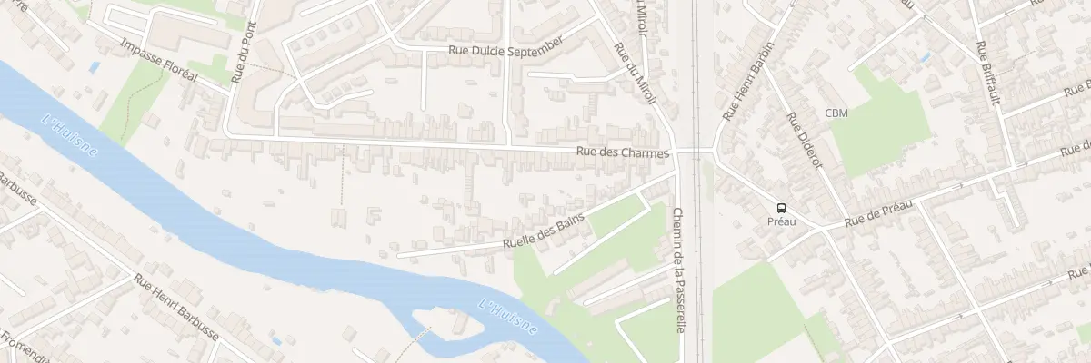 Plan du 33B Rue des Charmes au Mans