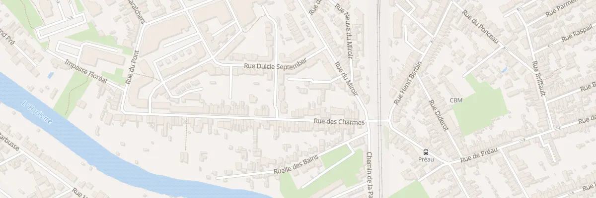 Plan du 32 Rue des Charmes au Mans