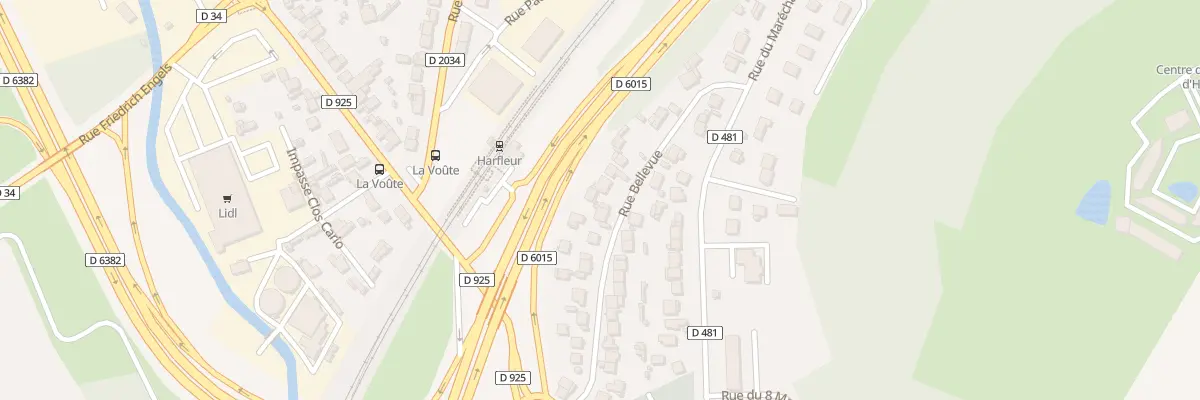 Plan du 25 Rue Bellevue à Harfleur