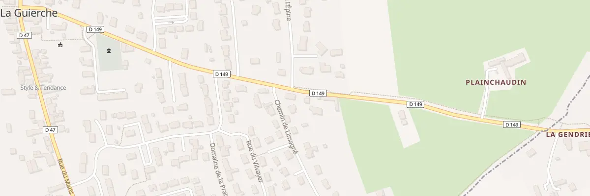 Plan du 2 Che de Limagne à La Guierche