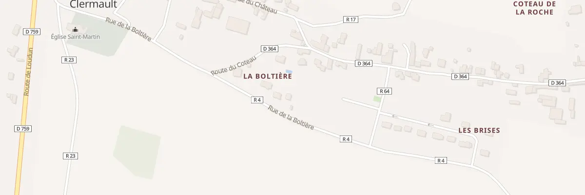 Plan du 6 La Boltiere à La Roche-Clermault