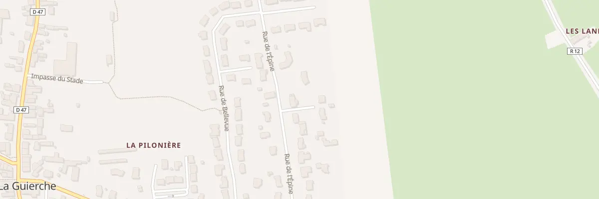 Plan du 20 Rue de L Epine à La Guierche