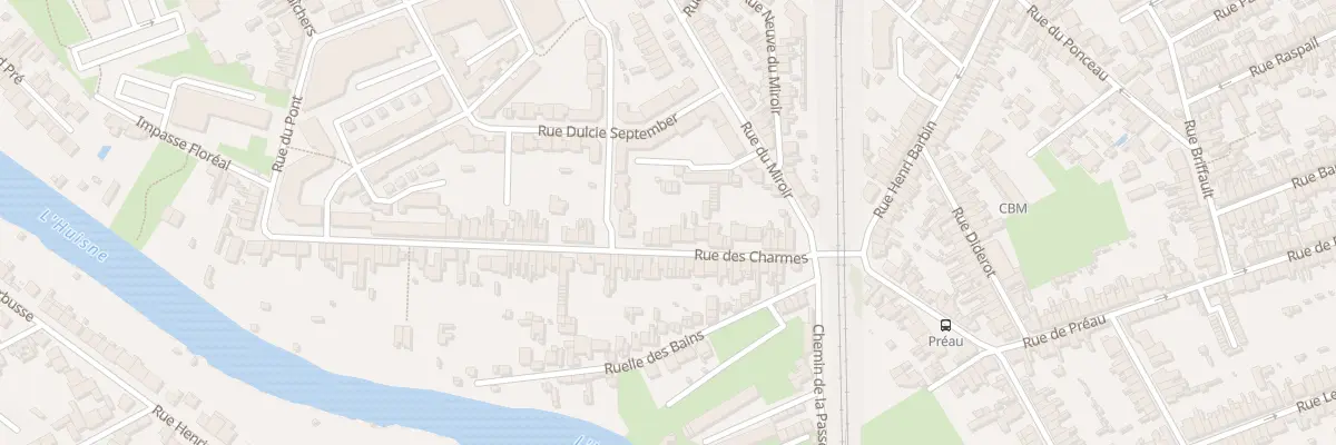 Plan du 30 Rue des Charmes au Mans