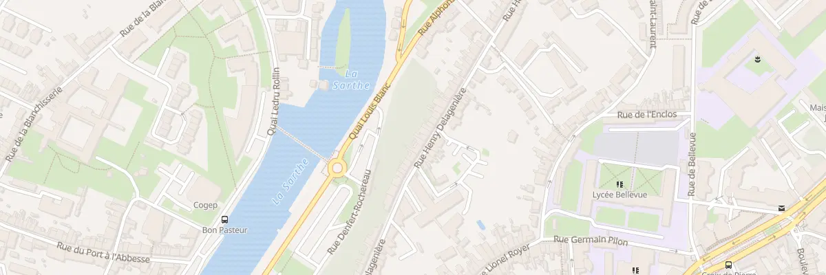 Plan du 35 Rue Henry Delagenière au Mans