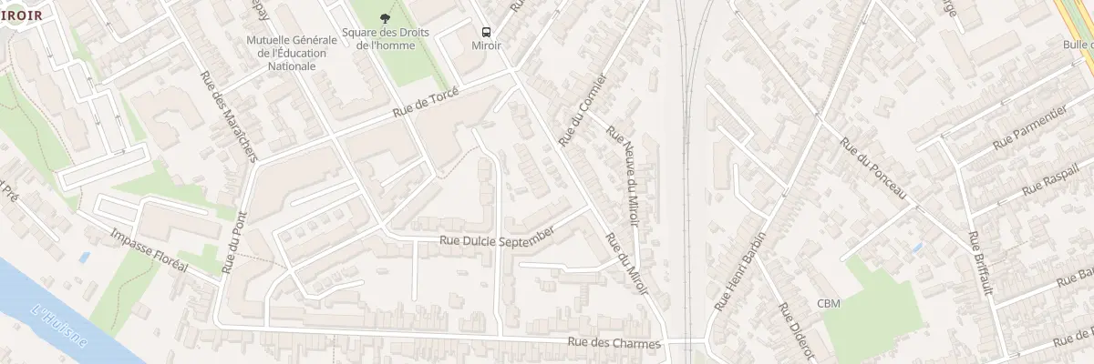 Plan du 136 Rue du Miroir au Mans