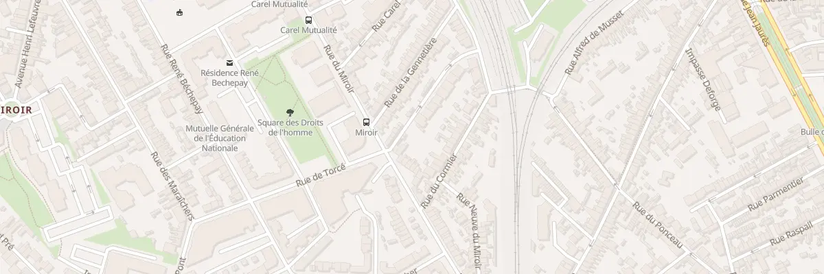 Plan du 97 Rue du Miroir au Mans