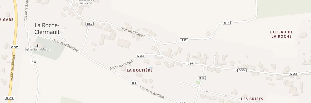 Plan du 24 Rue du Château à La Roche-Clermault