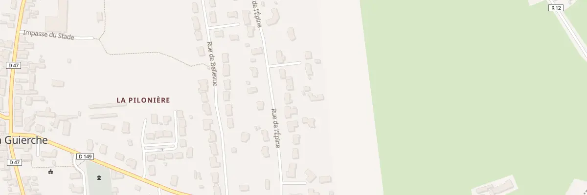 Plan du 10 Rue de L Epine à La Guierche