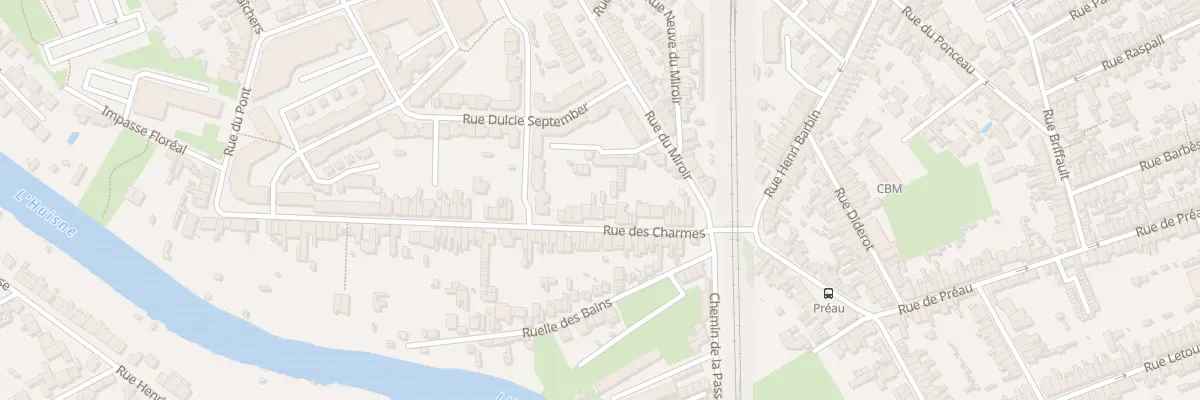 Plan du 26 Rue des Charmes au Mans