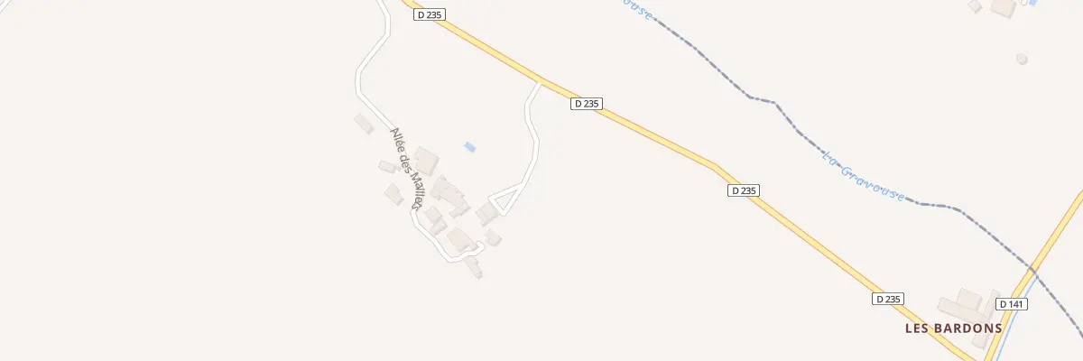 Plan du 93 Les Maillets à Riocaud