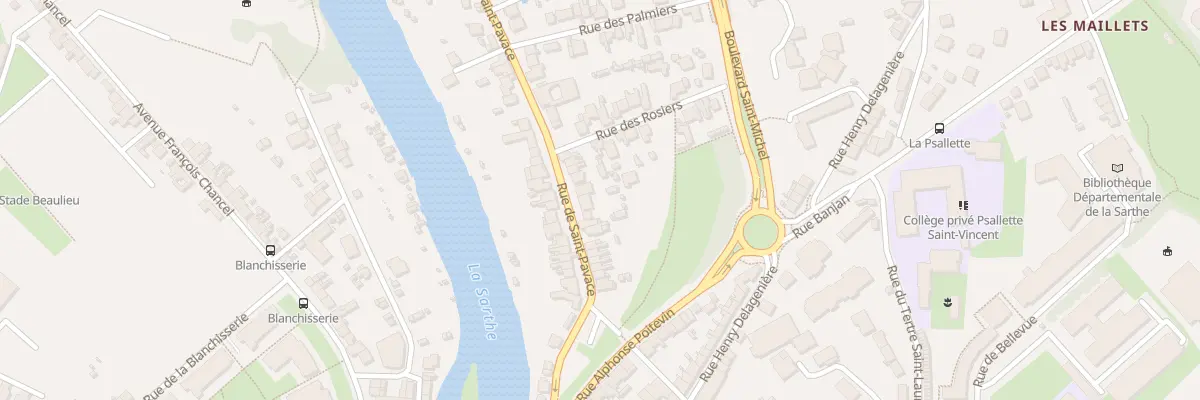 Plan du 24 Rue de Saint Pavace au Mans
