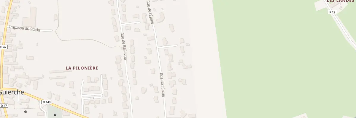 Plan du 12 Rue de L Epine à La Guierche