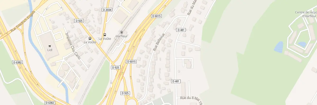 Plan du 30 Rue Bellevue à Harfleur