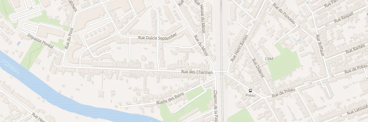 Plan du 22 Rue des Charmes au Mans