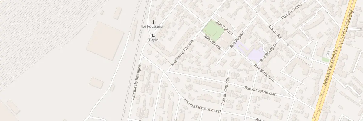 Plan du 129 Rue Pierre Pavoine au Mans
