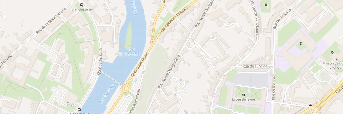Plan du 55 Rue Henry Delagenière au Mans