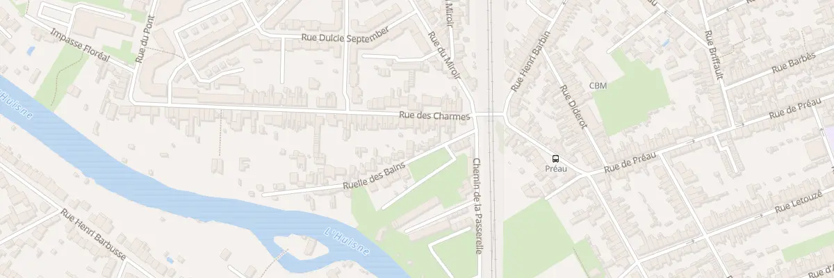 Plan du 21 Rue des Charmes au Mans