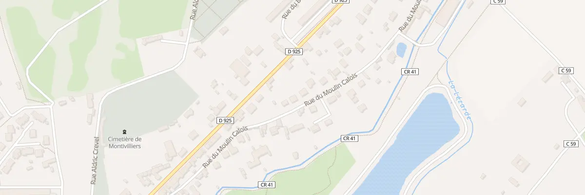 Plan du 9 Rue du Moulin Calois à Montivilliers
