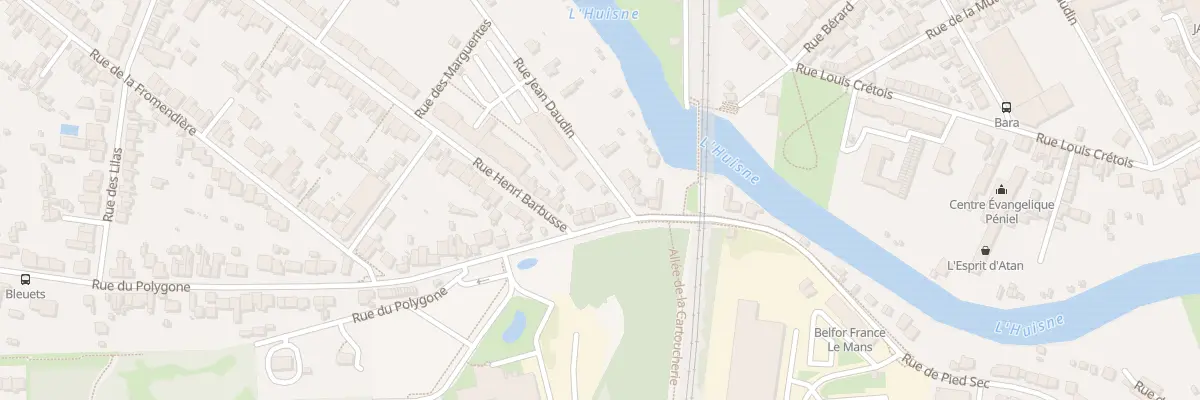 Plan du 225 Rue du Polygone au Mans