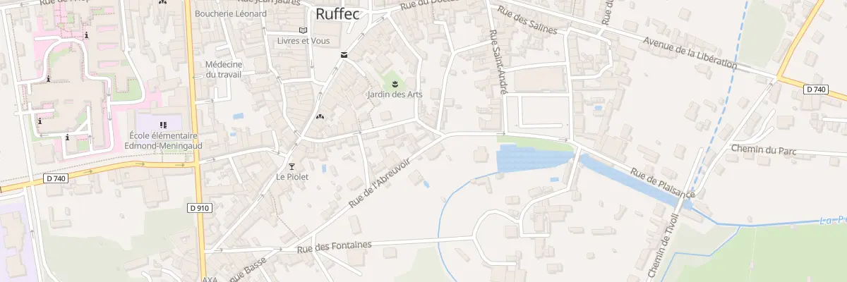 Plan du 36 Rue du Puy Graffier à Ruffec