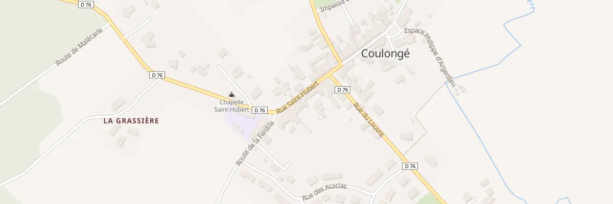 Plan du 9 Rue de Saint Hubert à Coulongé