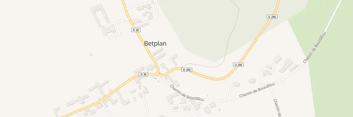 Plan du 3 Rte de Troncens à Betplan