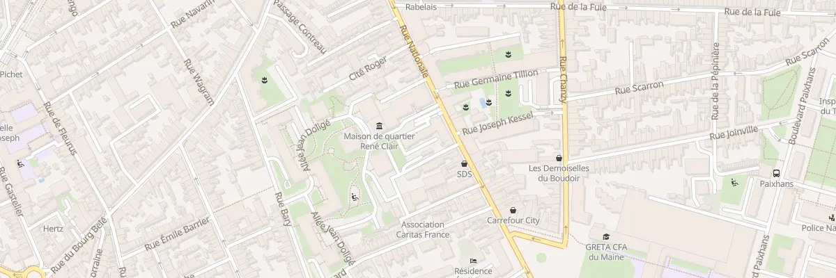 Plan du 146 Rue Nationale au Mans