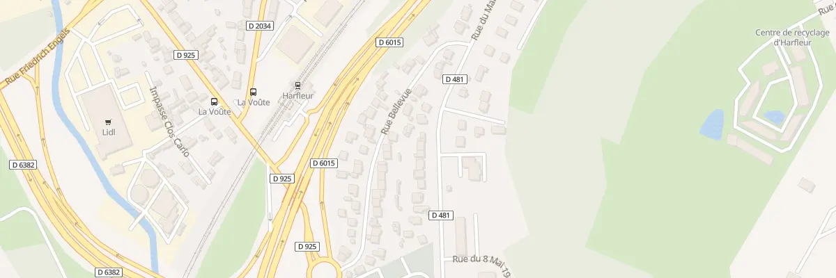 Plan du 37 Rue Mal de Lattre de Tassigny à Harfleur