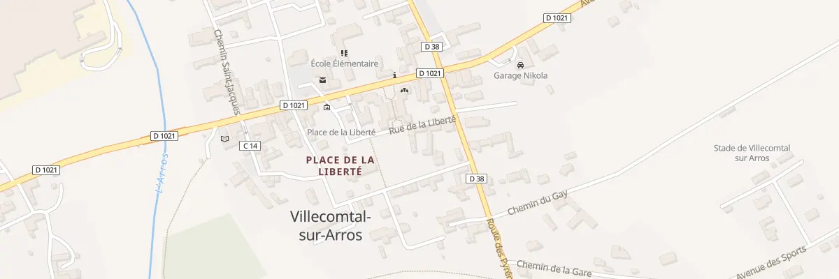 Plan du 5078 Rue de la Liberté à Villecomtal-sur-Arros