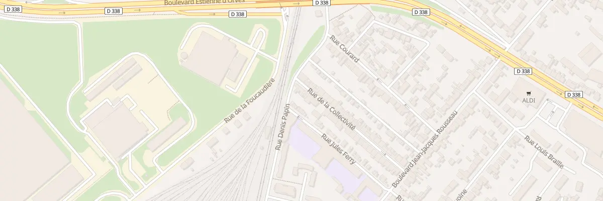 Plan du 43 Rue de la Collectivité au Mans