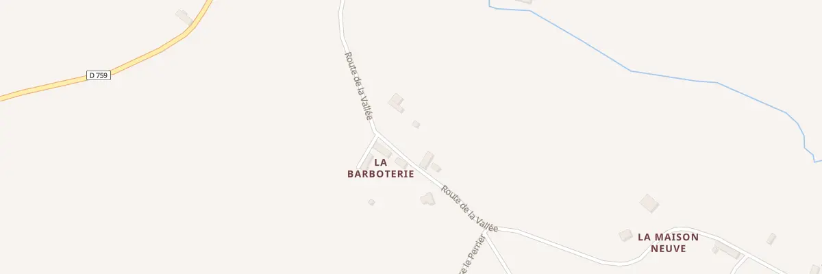 Plan du 96 La Barboterie à Bursard